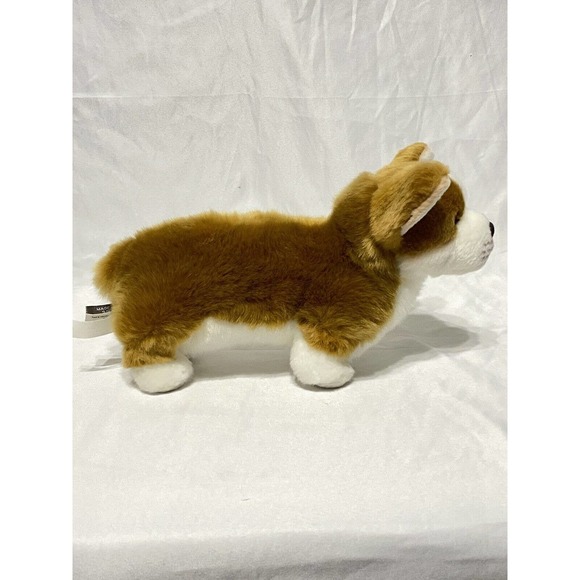 Corgi Dog Plush Brown White Demdaco Standing 9” Stuffed Animal Puppy Dog - Picture 3 of 11